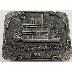 Park City Queen Belt Buckle Limited Edition Vintage 1983